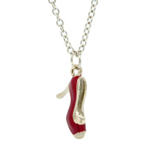 Серебряное серебристое ожерелье для обуви для женщин